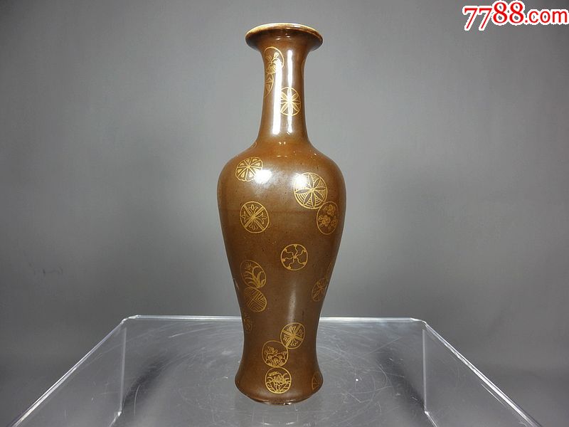 现代工艺品-紫金釉皮球花绘画赏瓶_第3张_7788收藏__中国收藏热线