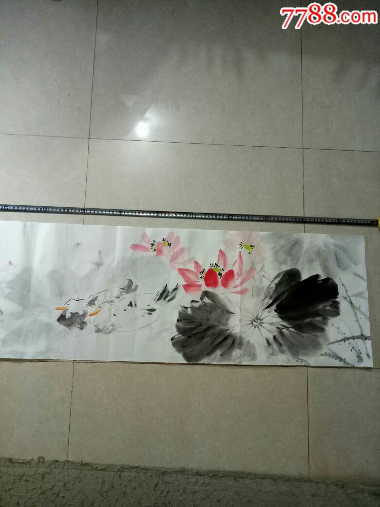 国画写意荷花(无题款)