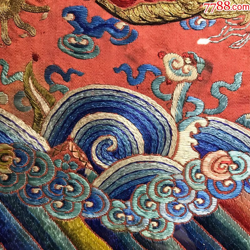 客厅挂屏装饰古玩古董【玫瑰老刺绣】_第4张_7788收藏__中国收藏热线