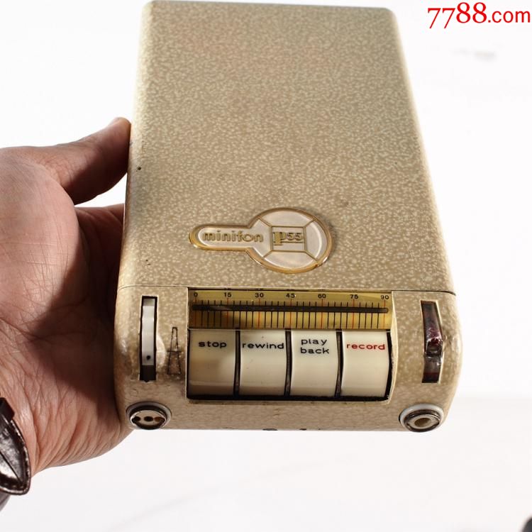 民国上海怀旧西洋古董钢丝录音机minifonp55微型袖珍间谍录音机