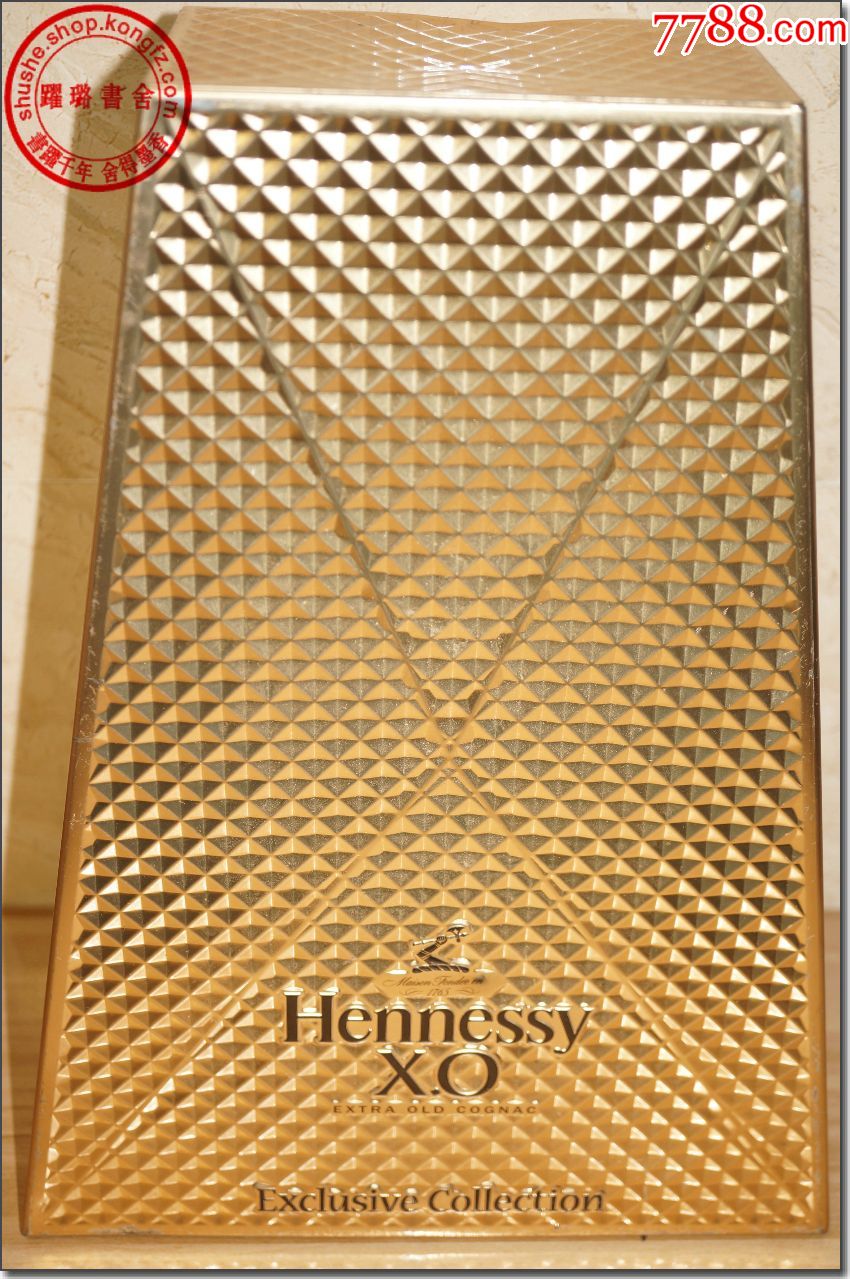 "hennessyx.o(轩尼诗x.o)"第九代珍藏版葡萄酒全金属金色外包装盒