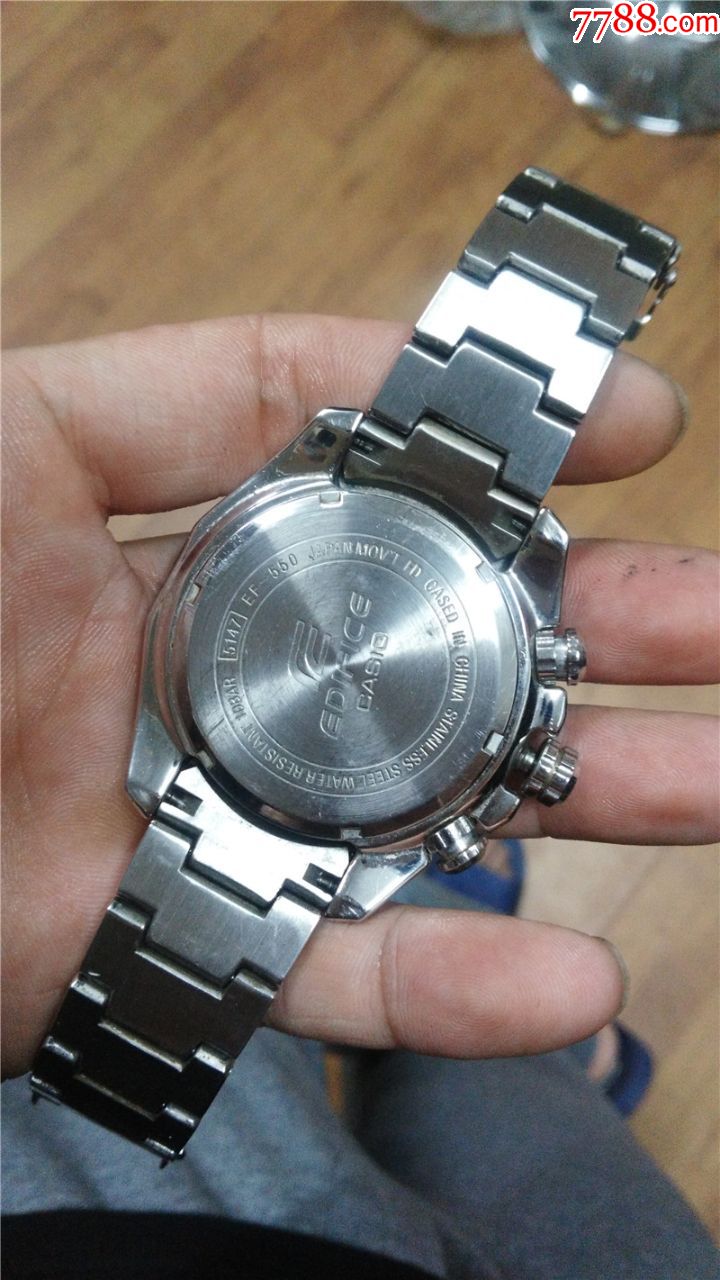 美品casio卡西欧edifice金属系列型号ef-550男士电子石英表