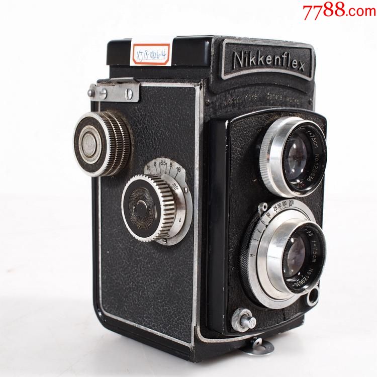 二手古董相机nikkenflex机械胶卷老式双反相机120相机