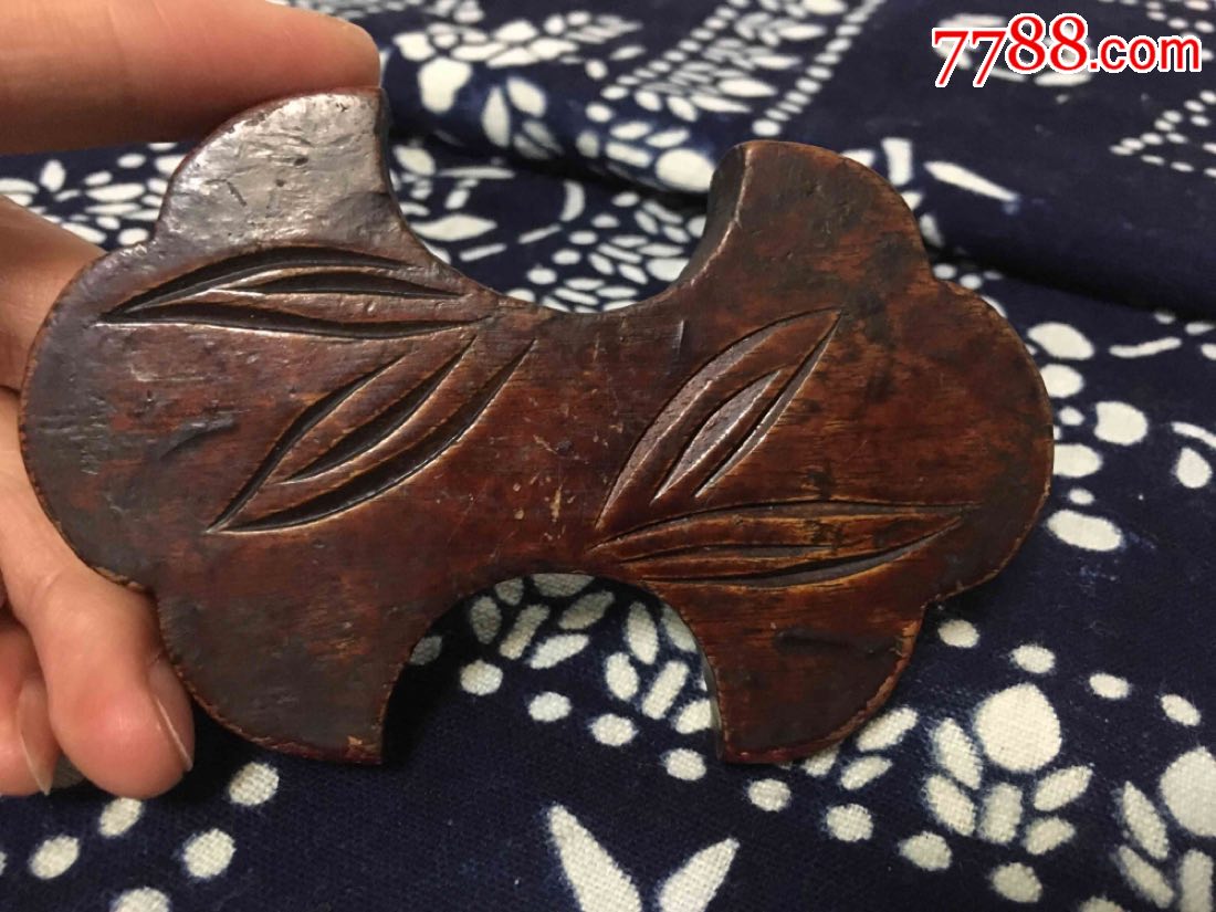 小巧可爱清代缠线板古董线板