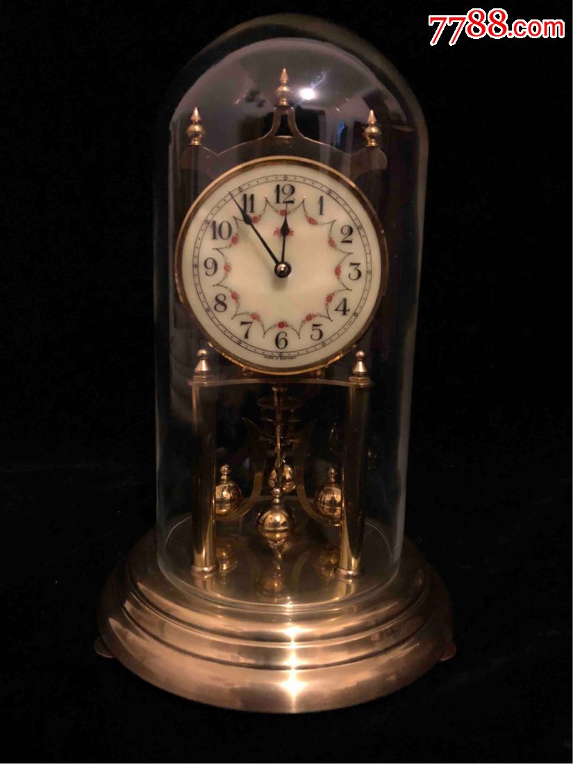 德国400天钟古董钟表kundo肯宁家机械座钟扭摆钟包邮