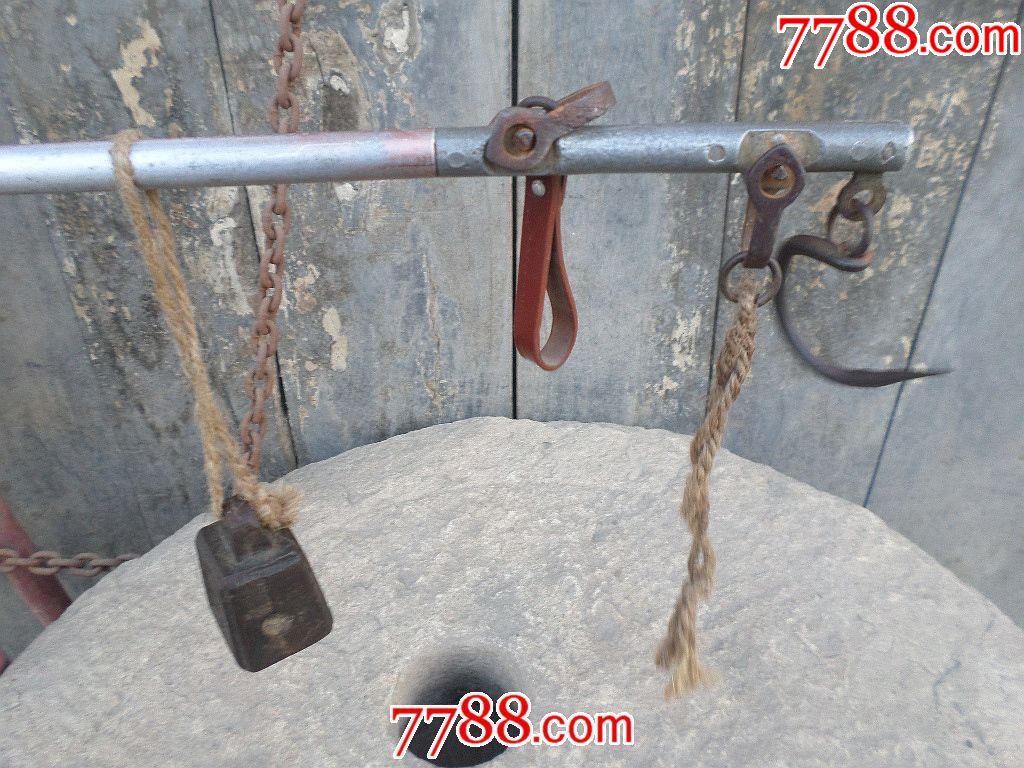 古玩杂项民俗怀旧老物件老秤杆老秤砣称重器具收藏品金属铁杆老称