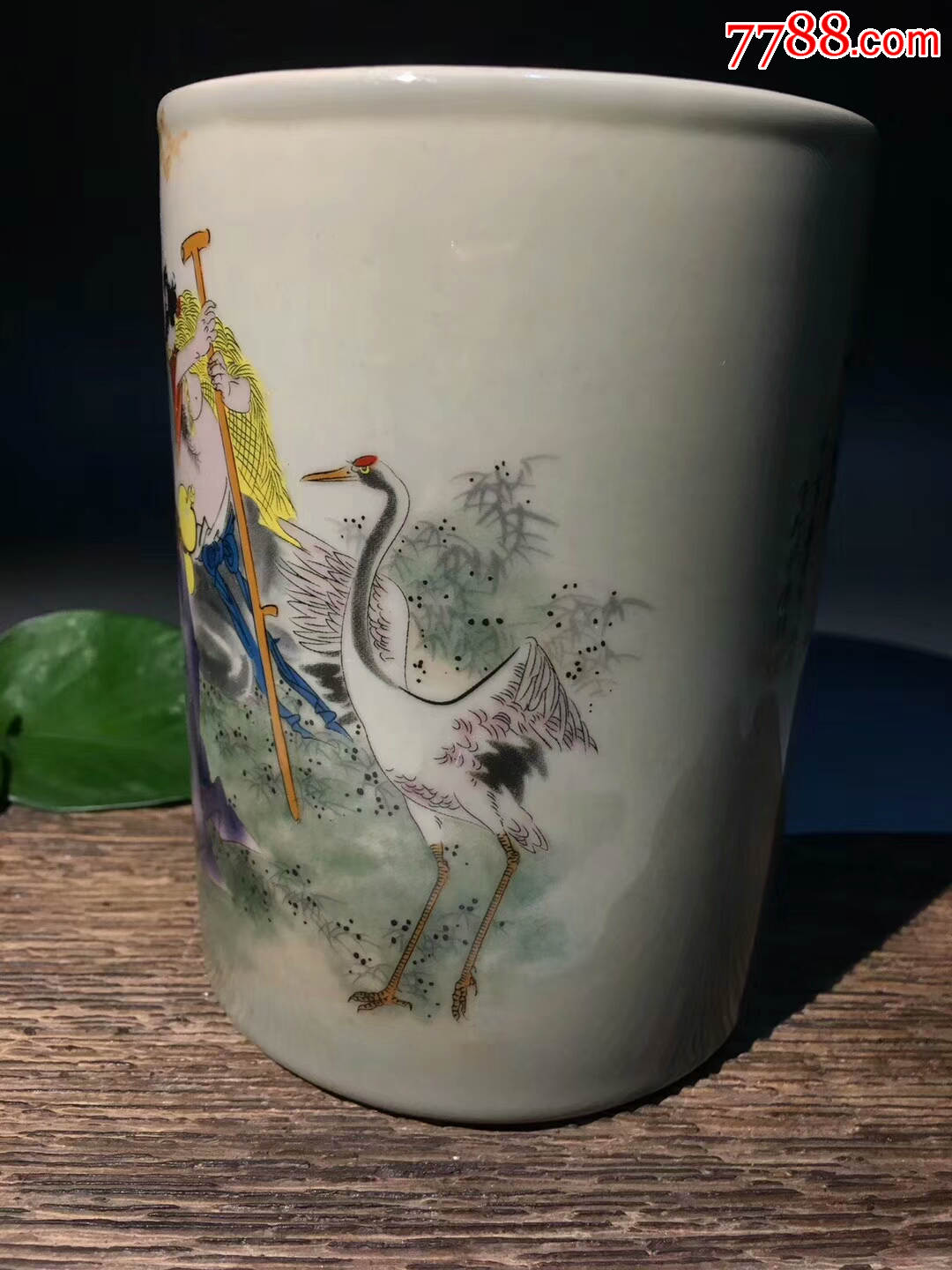 精品小瓷器文房用具瓷笔筒案头老气