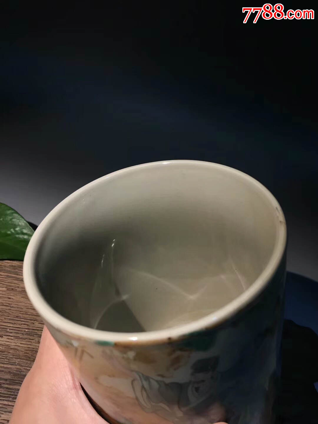精品小瓷器文房用具瓷笔筒案头老气