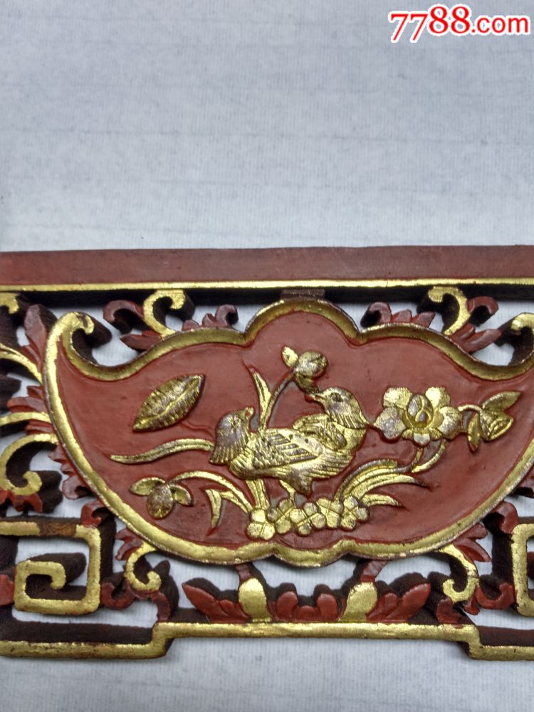 东阳鸳鸯图案木雕