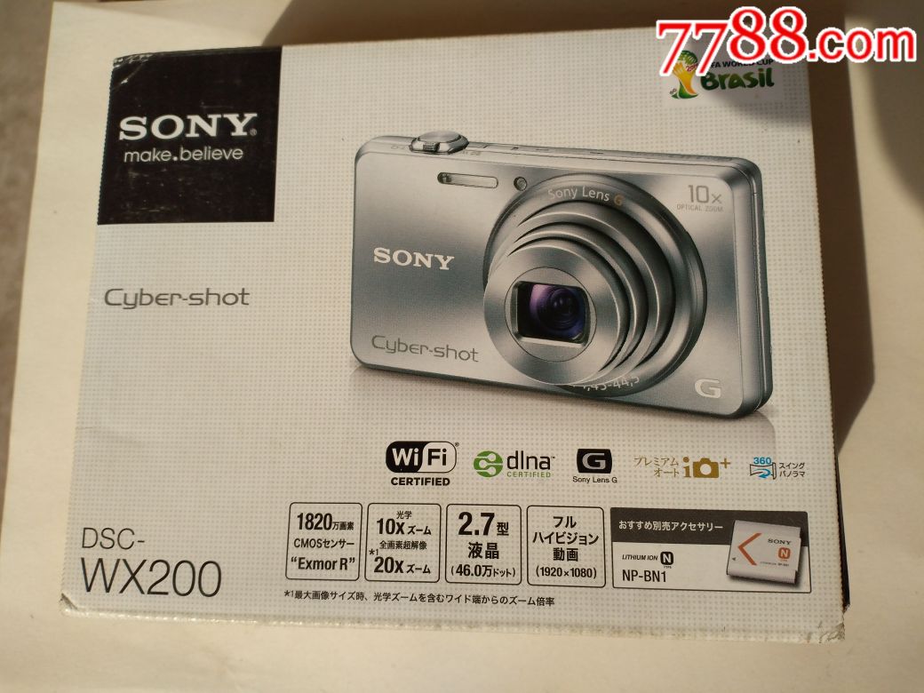 索尼sony相机dsc-wx200台湾黑色
