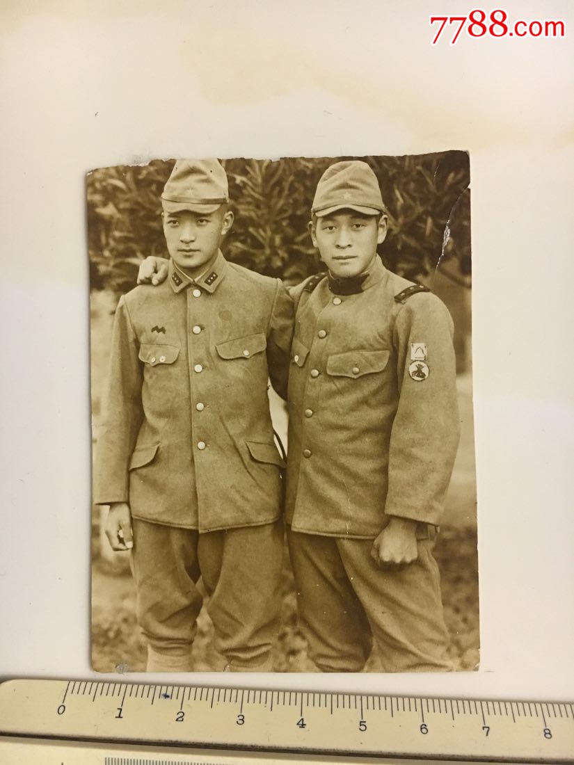 抗战时期侵华日军老照片:2个日本兵合影