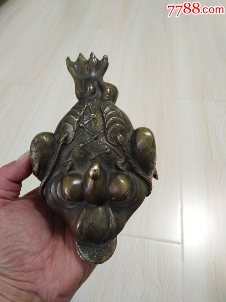 铜金蟾三足铜蟾蜍招财摆件