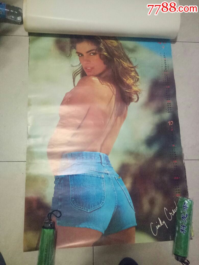 1994年挂历外国泳装美女图开本787x1002全(超大)山东友谊出版社出版