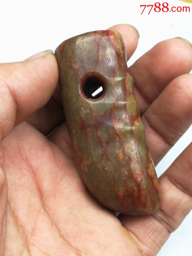 红山红沁玉蝉,高古玉器,红山玉器,红山文化