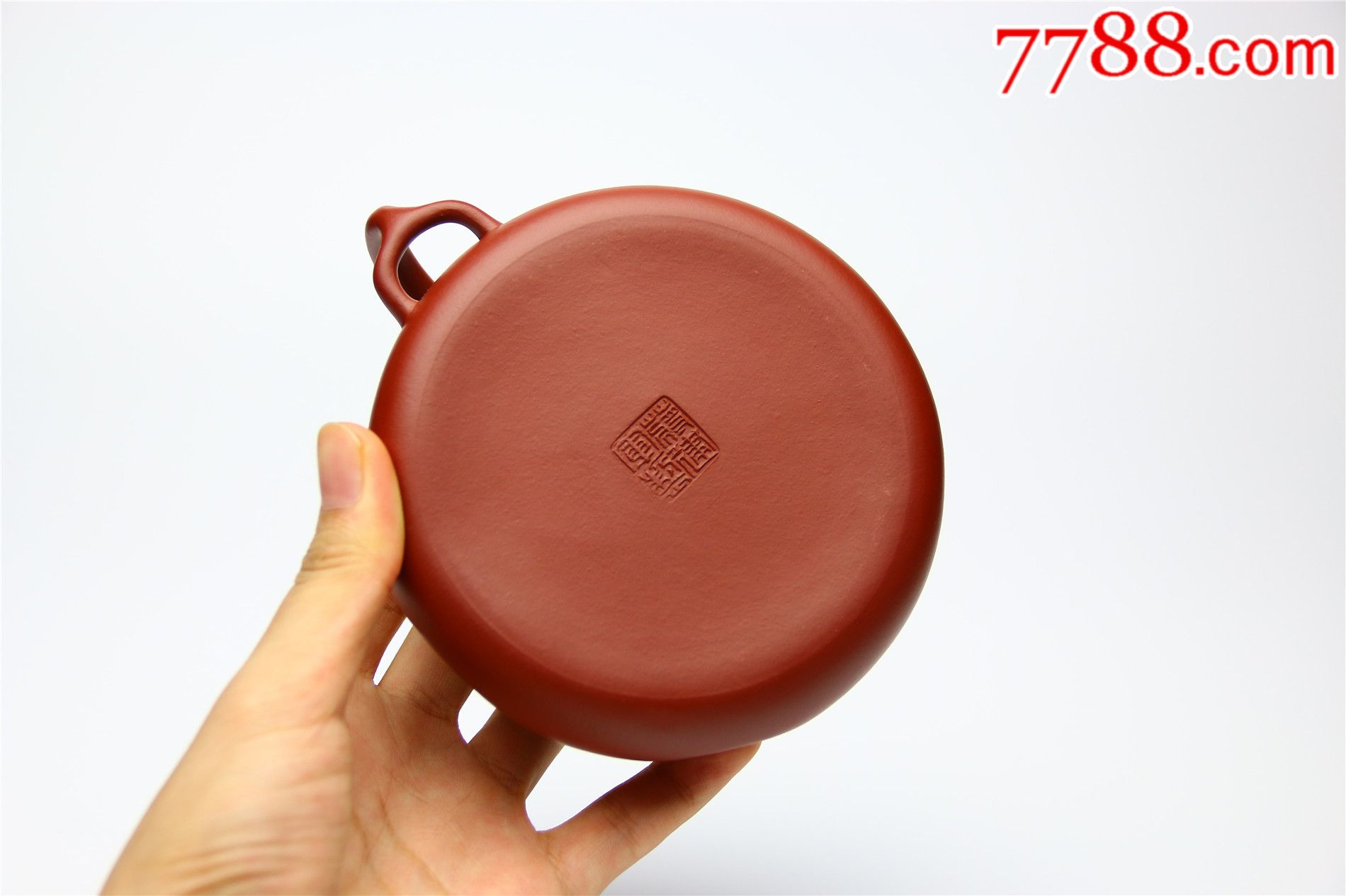 宜兴紫砂壶,菌菇,原矿朱泥,350cc,蒋建军