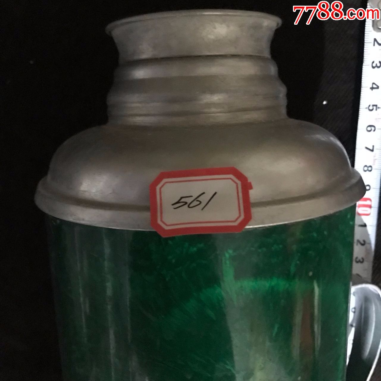 老暖瓶591铝皮绿色彩蝶牌