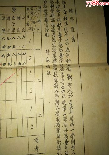 民国三十六年杭州市私立圣心小学民国三十四年小学生烟台入学图片