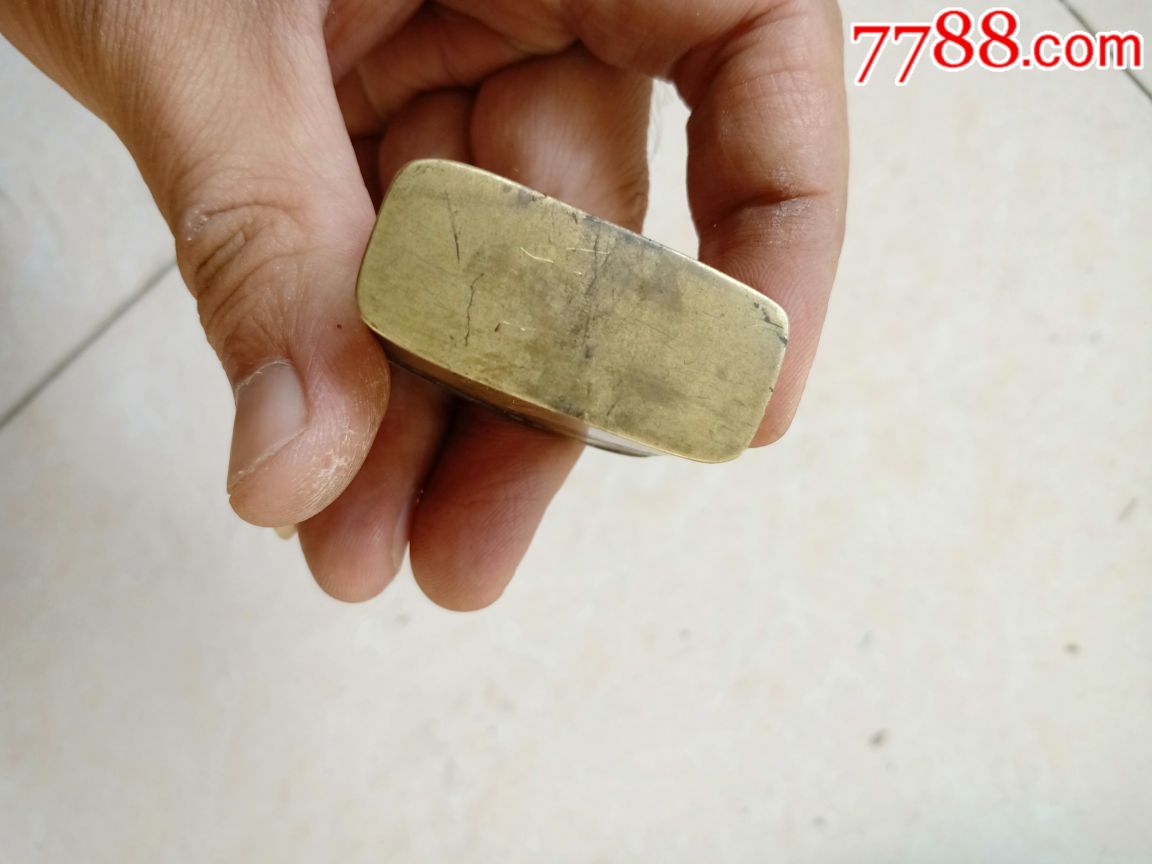 清代铜印章盒