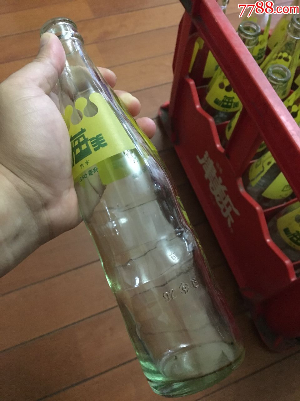 【只限天津交易】老物件-整箱24个90年代天津山海关汽水玻璃瓶