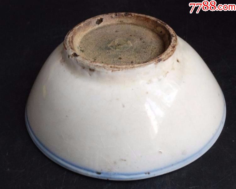 清代中期白釉碗_单色白瓷_蔡蔡古玩【7788收藏__收藏