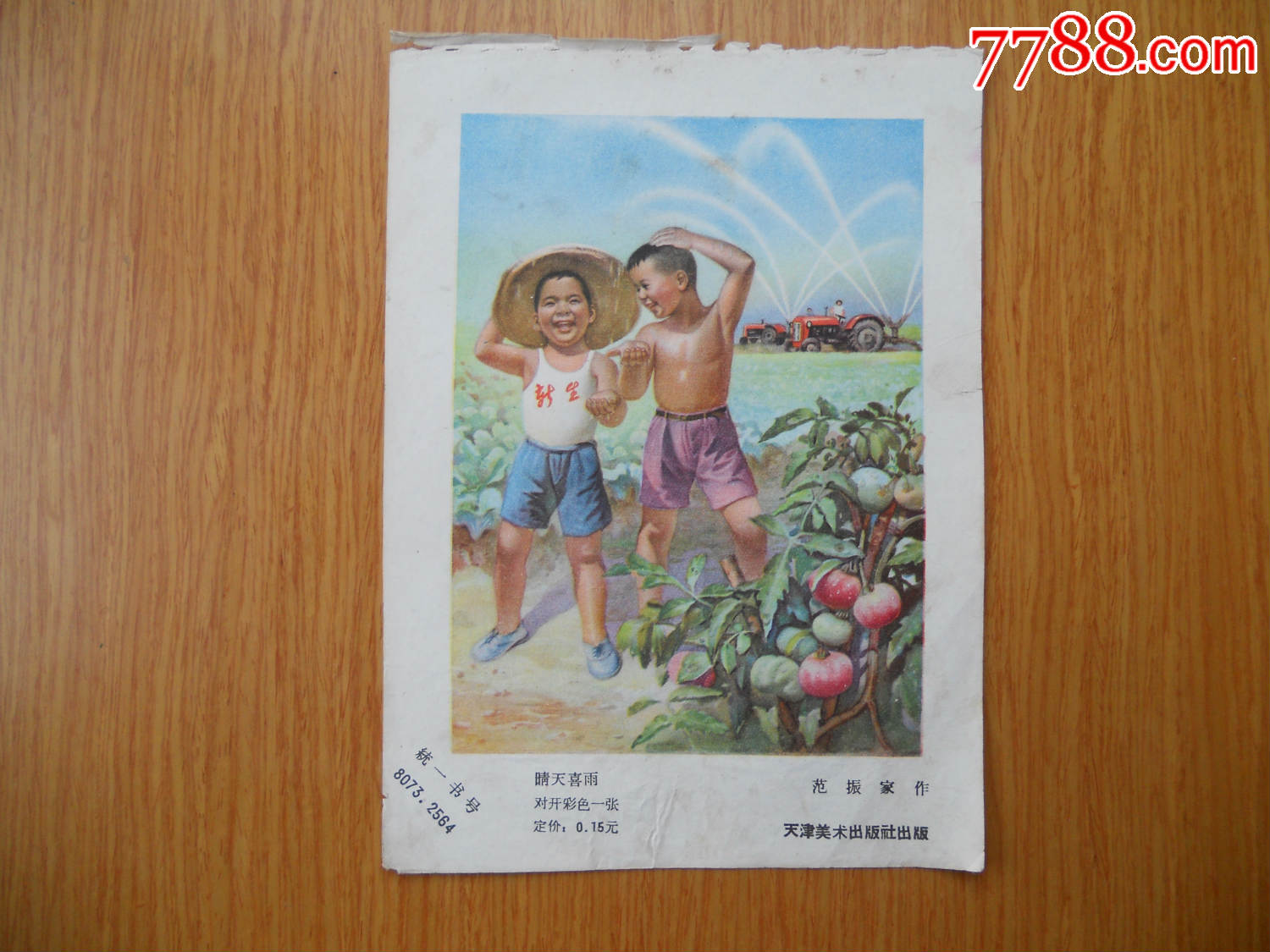 晴天喜雨【范振家作】不议价-价格:80.0000元-se-年画