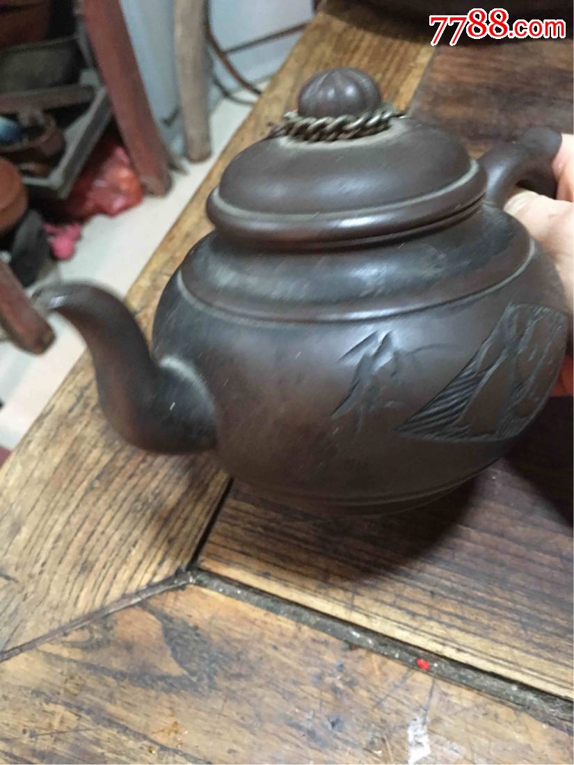 张爱华国家级高级工艺美术师,80年代制作喜雀登梅,350cc(福)报平安