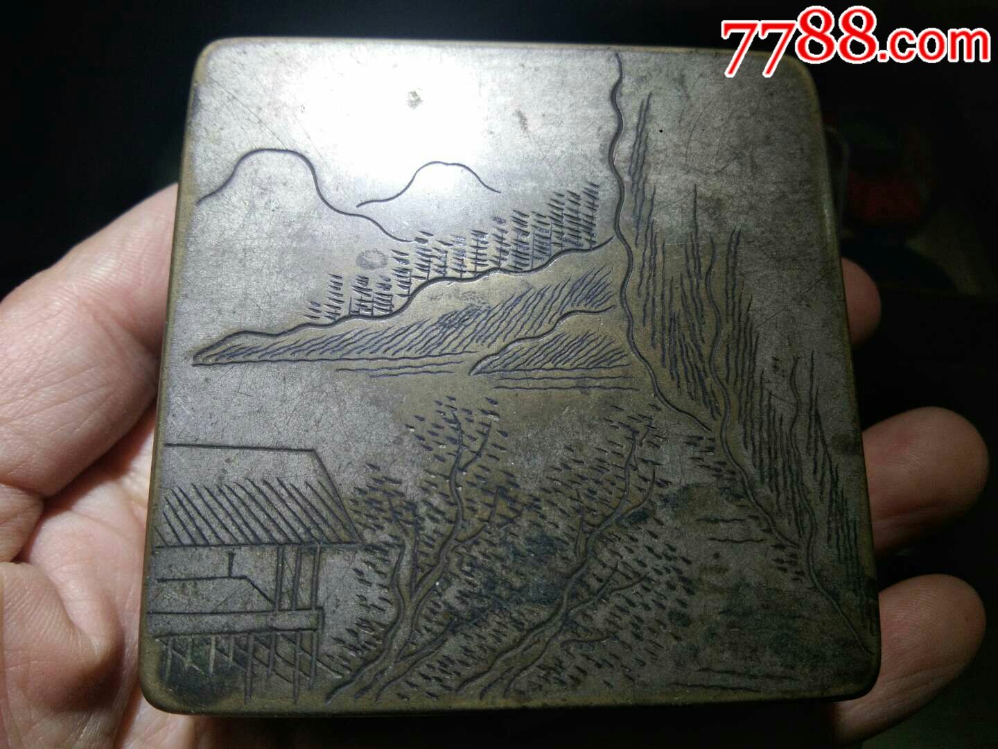 清末民国铜墨盒_价格960.