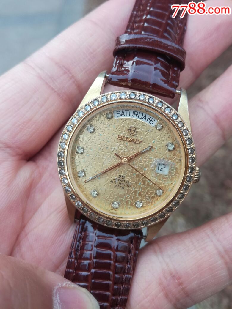 瑞士宝华利满天星系列全自动全包金男表非欧米