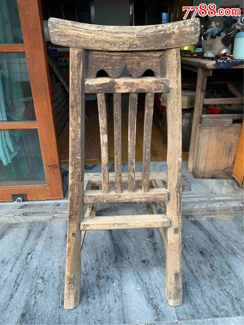 古董古玩收藏杂项清代绳椅椅子木椅靠背椅家具木器