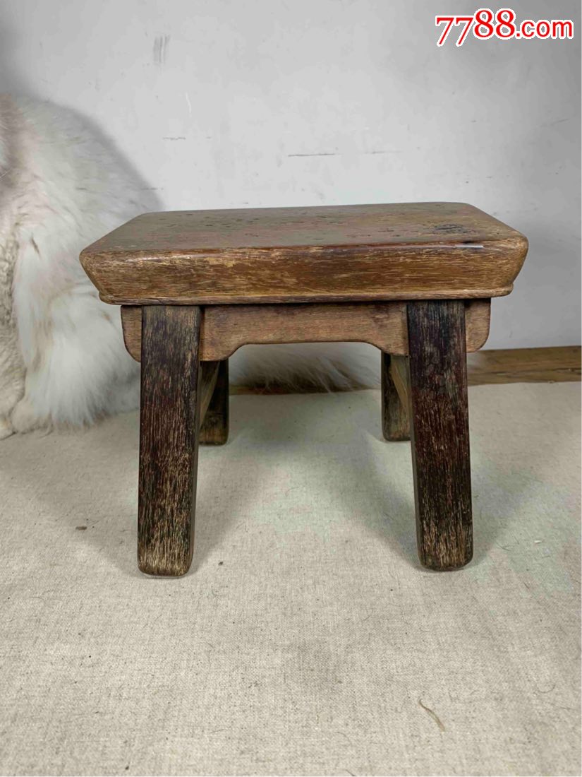 古董古玩收藏杂项清代明式方凳小凳子小椅子供桌凳红木凳子