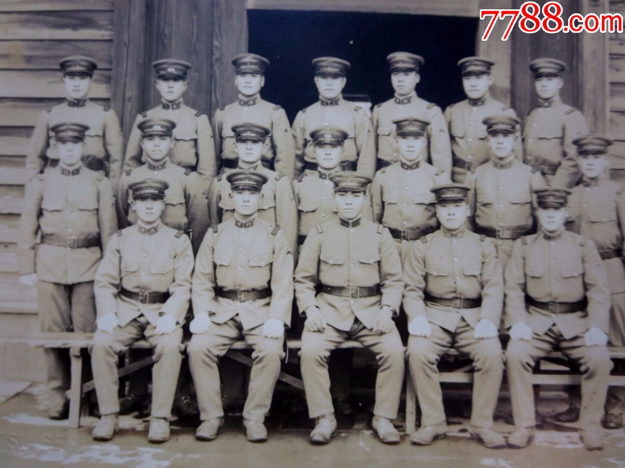 1935年原版老照片《日本兵合影照片)照片尺寸:14.7cm*10.1cm