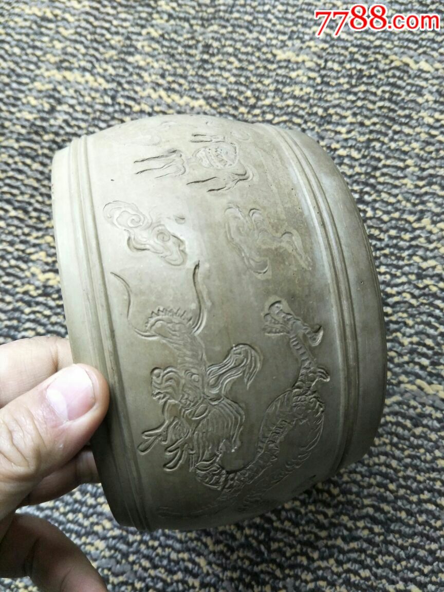 天津郭景生制澄泥蛐蛐罐(盆)