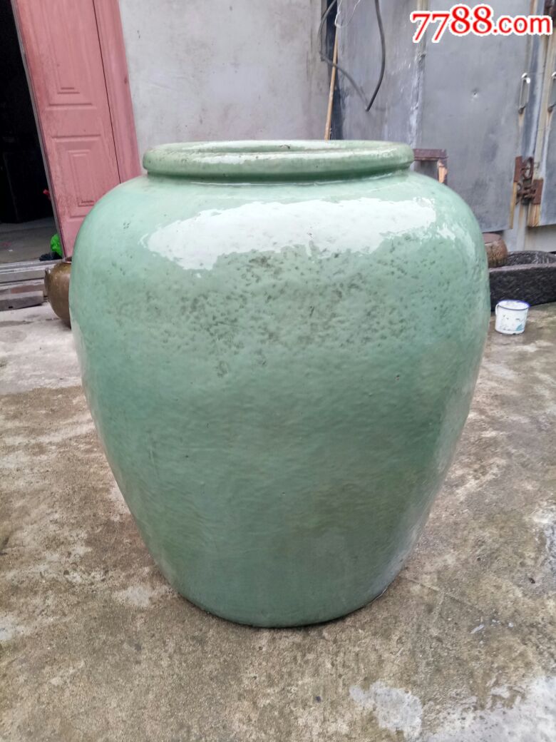 清代绿釉瓮
