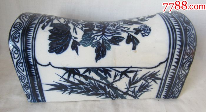 磁州窑花卉瓷枕