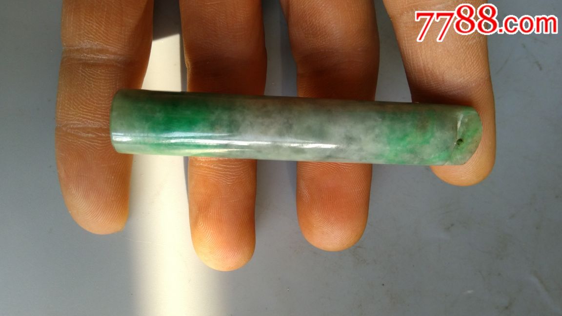 清代翡翠老翎管(一口价)_价格288.