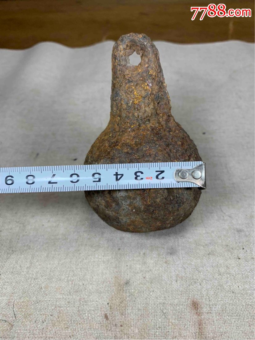 古董古玩收藏杂项民俗收藏清代葫芦老铁砣老秤砣实权老物件称坨