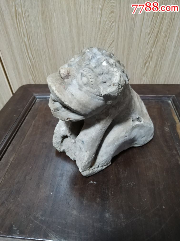 唐宋陶器狮子烛台满工艺造型少见喜欢的朋友不要错过细节如图