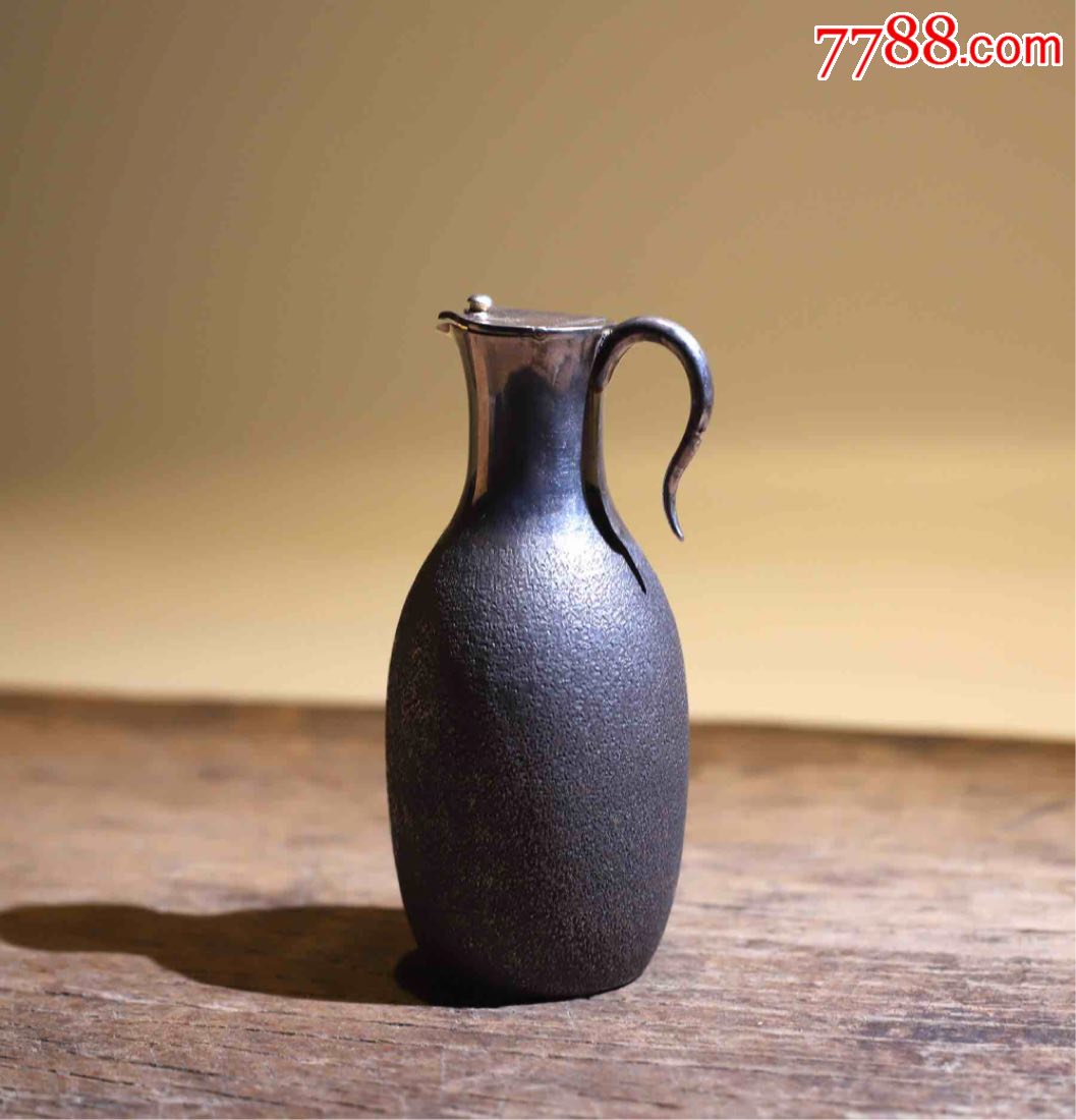 原盒纯银小酒壶一对