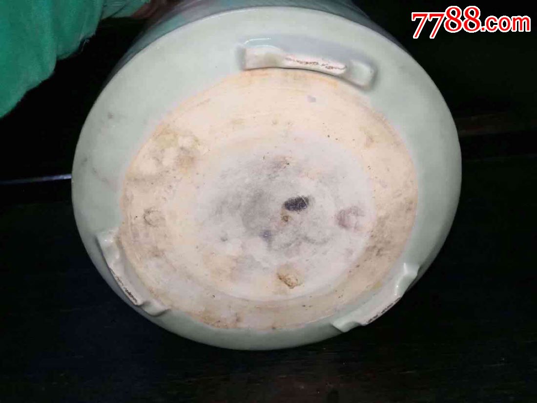 清代道光年,豆青暗花香炉.全品,青瓷/秘色瓷_第9张_7788青瓷收藏