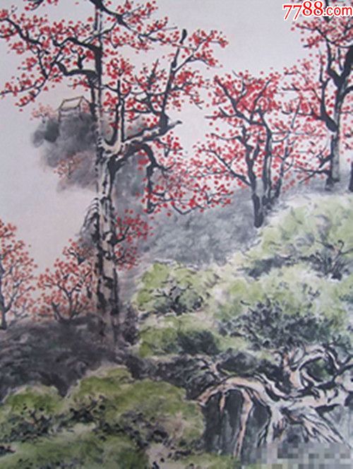 钱松喦款---山水画_价格1180.0000元_第2张_7788收藏__收藏热线