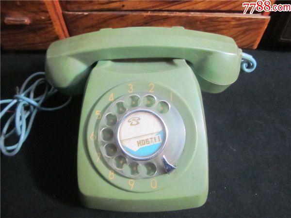 上世纪80年代中国老上海老式拨盘电话台式老电话机民俗老物品.