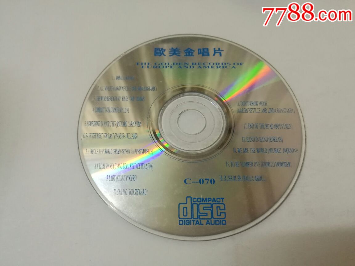 老cd欧美金唱片有数字号码裸碟