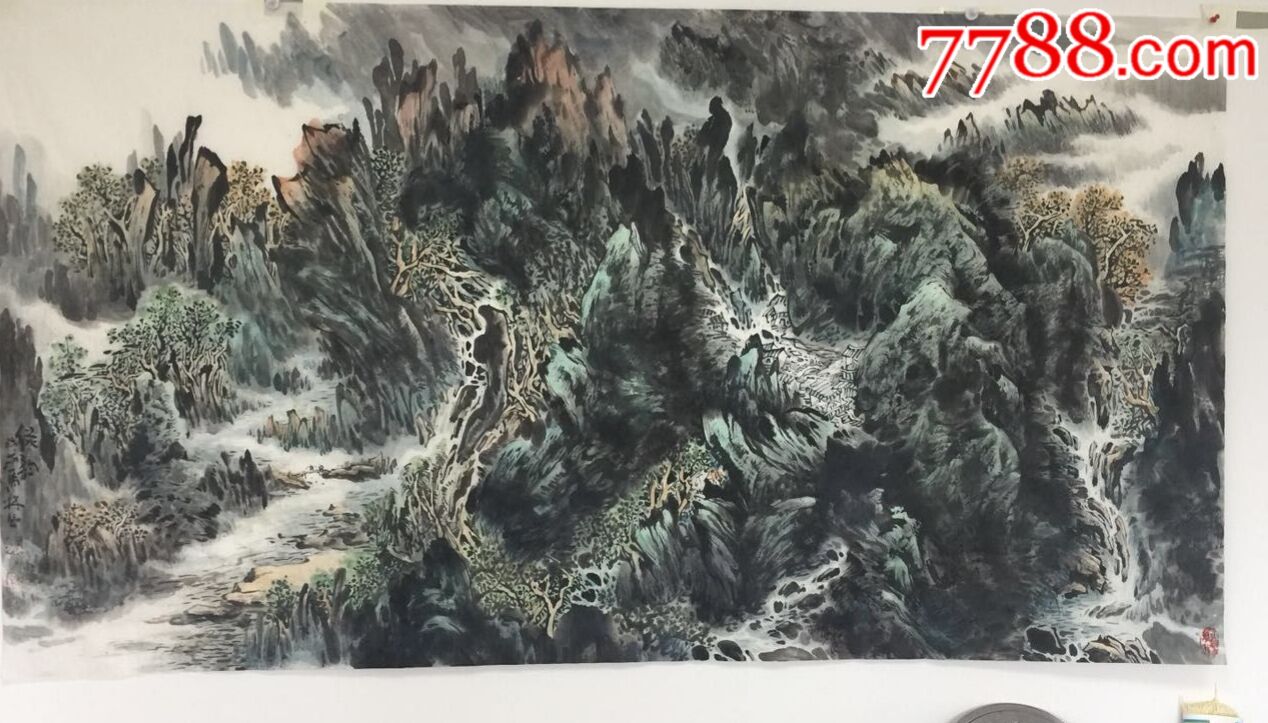 画家马林画山水