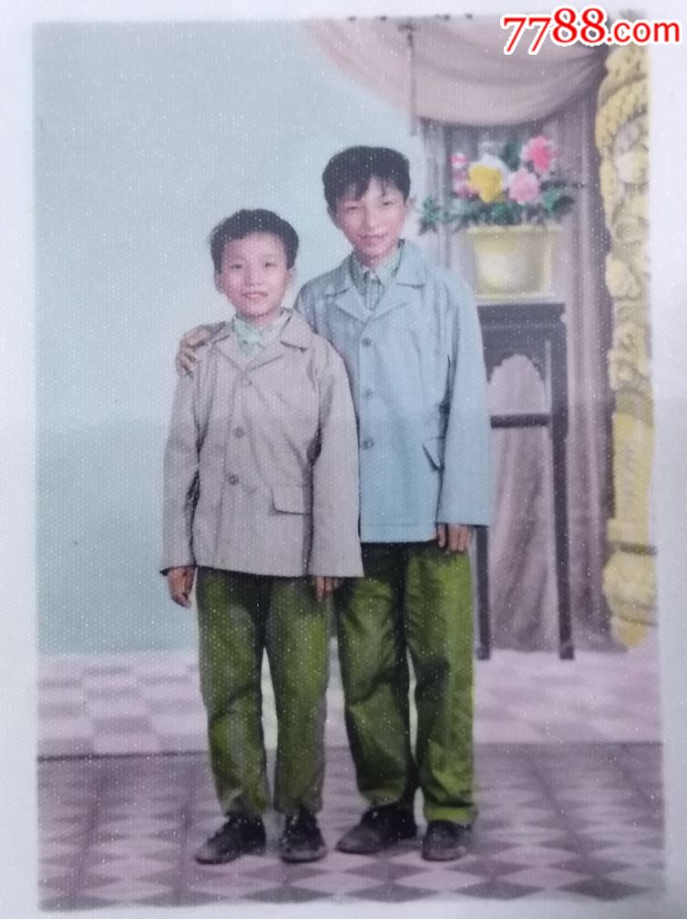 q364-兄弟俩合照老照片