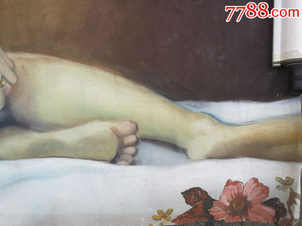 巨幅油画……侧卧女人体