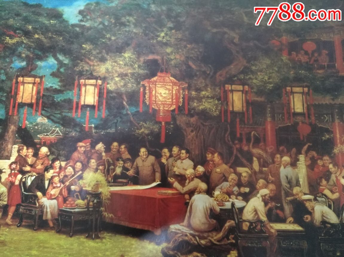 著名油画大师刘宇一之良宵—好品少见,本店年画均保真