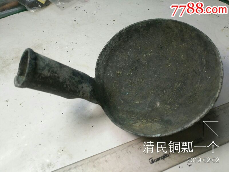 清民铜瓢一个