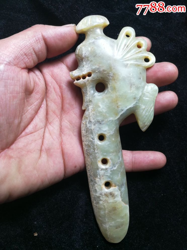 红山三黄玉鸟,白玉的少,包浆沁色入骨,高古玉器,红山玉器,红山文化