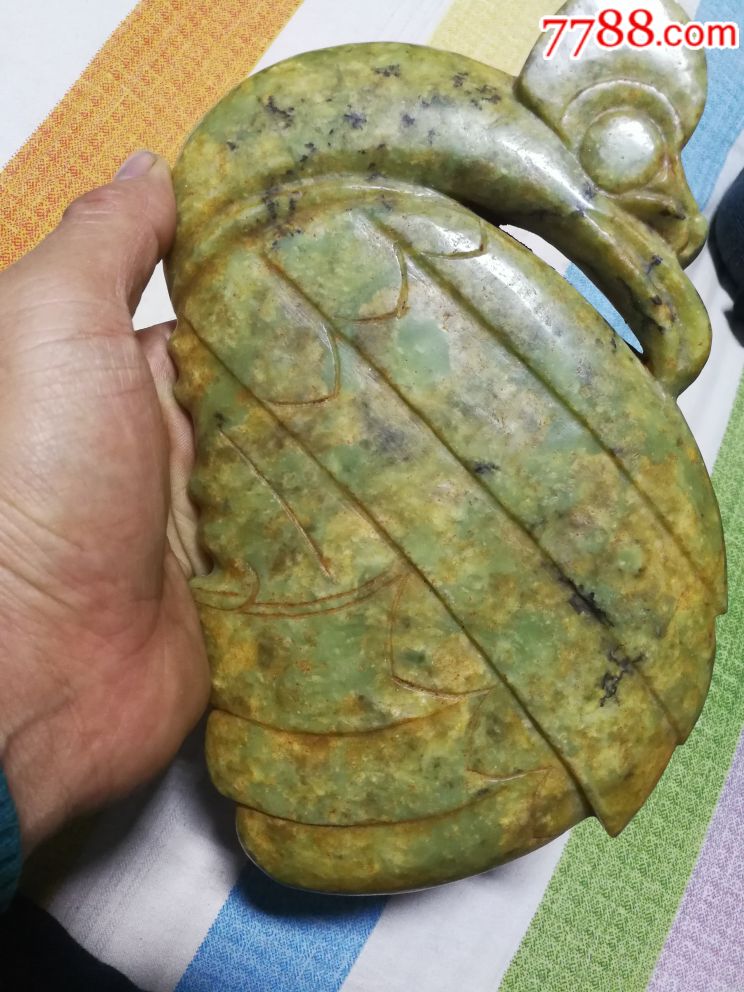 红山大玉凤,包浆沁色入骨,高古玉器,红山玉器,红山文化