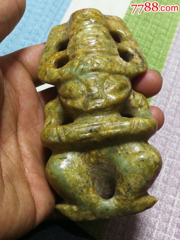 红山太阳神,包浆沁色入骨,高古玉器,红山玉器,红山文化